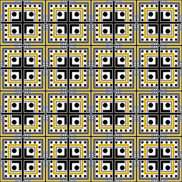 Seamless Abstract Geometric Art Deco Style Pattern Background