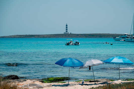 Playas en la isla de Menorca