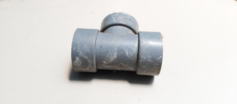 background white PVC pipe