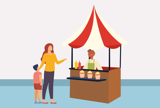 Carnival Flick Concept IllustrationVector Style
