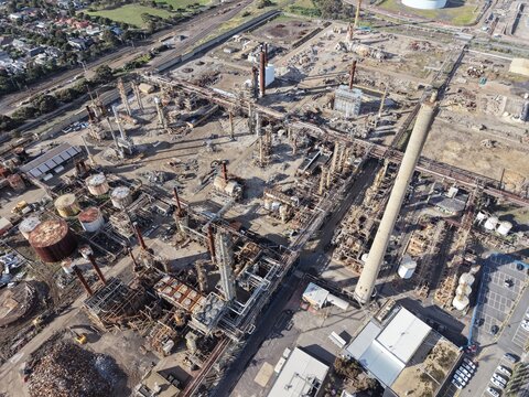 Industrial site demolition and dismantling for redevelopment