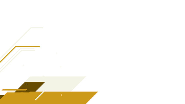 Abstract geometric forms with gold and cream colors on transparent background.