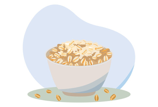 Oats Concept IllustrationVector Style