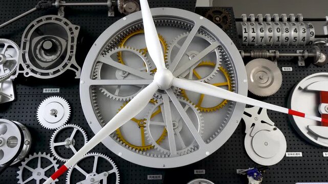 Gear mechanical combined motion device