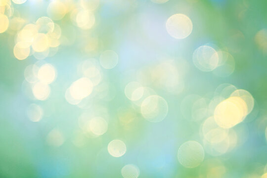 Summer vibe, golden bokeh on an abstract blurred background, softcolor nature