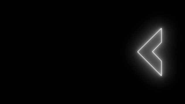 Glowing Chevron Arrow.