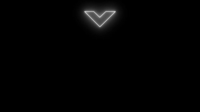 Glowing Chevron Arrow.