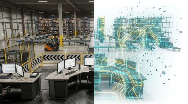 Holographic Warehouse and Control Room Transforming into Digital Operations