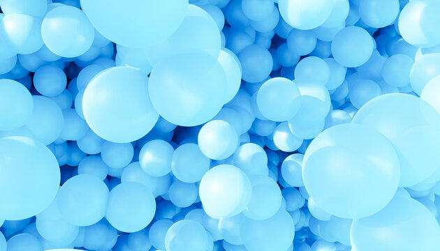 Blue sphere abstract 3D render background