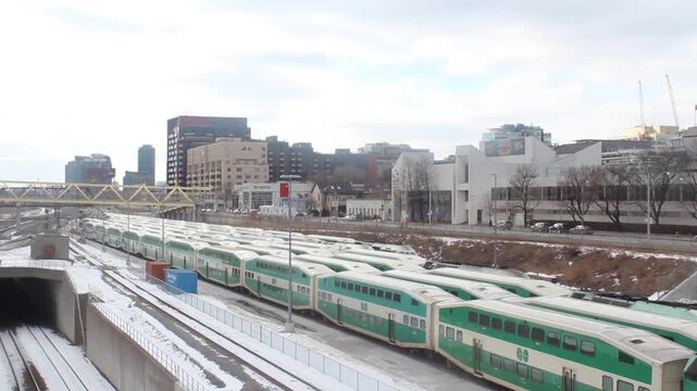 Toronto Go Train Yard