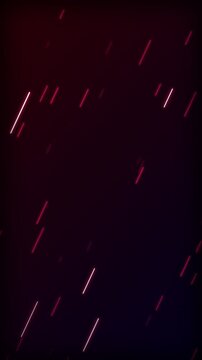 Vertical deep red matrix cyber data stream technology background seamless loop 4k laser rain motion graphics