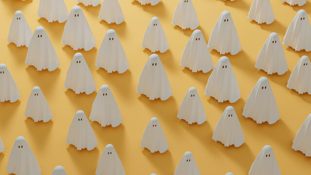 Cute ghost pattern fills the space with fun and charm