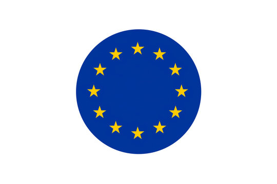 european union flag button