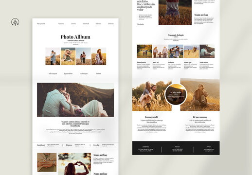 Photo Album News Letter Template