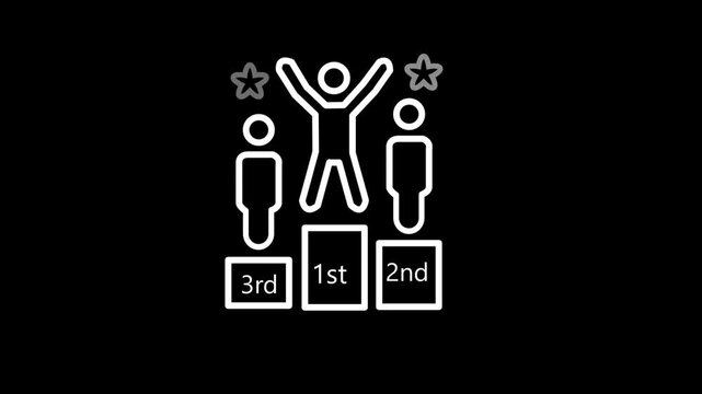 Winner Podium Achievement Animated Icon