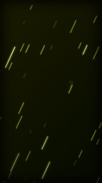 Vertical toxic yellow neon cyber data network background seamless loop 4k hacking rain motion graphics