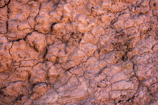 Cracked earth texture in Eduardo Avaroa Reserve, Bolivia