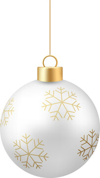 Shiny Gold Snowflake Ornament.