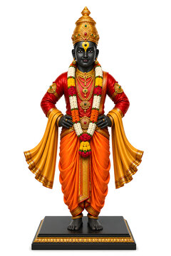 AI Generated of Ashadi Ekadashi festival of Lord Vitthal, Panduranga from Pandharpur, Maharashtra, India. Happy Ashadi Ekadashi