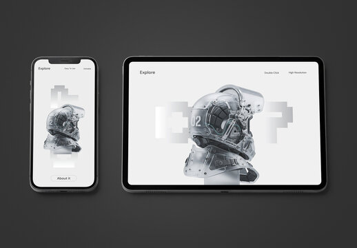 Smartphone and Tablet Screen Mockup