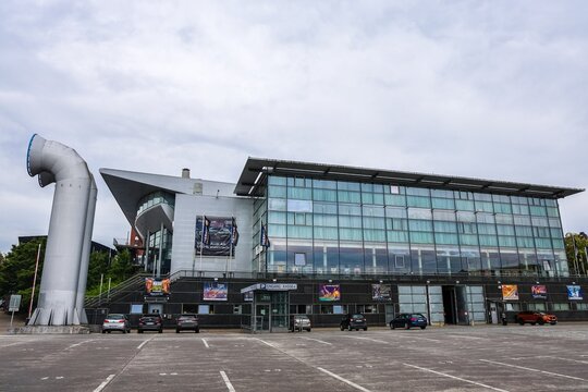 Kiel, Germany - 02. July 2026: Wunderino Arena exterior view in Kiel, Germany