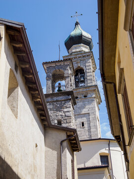 Historic buildings of Rovetta, in Bergamo province, Italy
