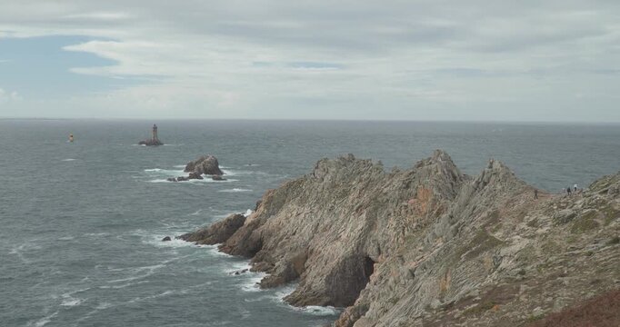 The Pointe du Raz, a spectacular headland in the west of France, Brittany