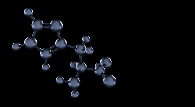Histidine, histidin or His molecule. Essential amino acid for protein synthesis, histamine production, and metabolic health. 3D render