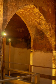 Alanya, Turkey- 24 July 2026: Ancient Cistern Interior at Alanya Castle, Turkey