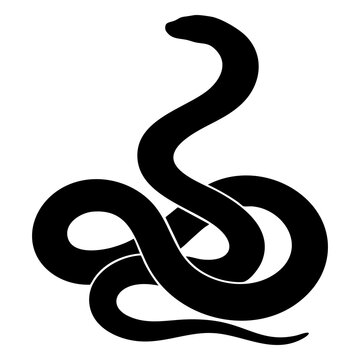 snake vector silhouette