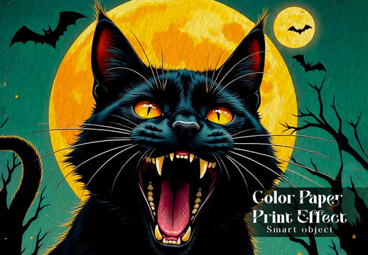 Color Paper Photo Effect