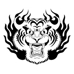 Fototapeta premium lion head tattoo