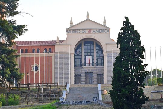 The facade of the Museum of the Americas in Madrid, Spain, an emblematic cultural institution dedicated to the history, art and cultural heritage of the American continent.August 05, 2026
