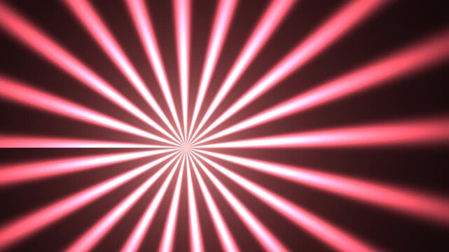 Abstract pink and gold sunburst background, with radiant light, rays and dynamic, radial motion