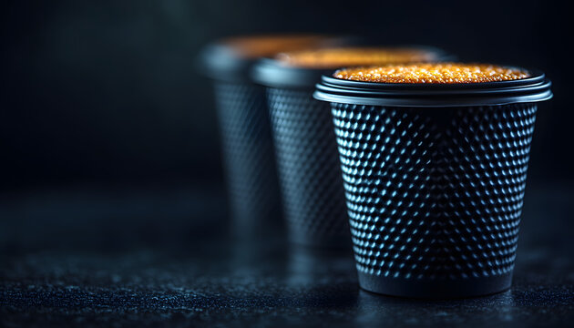 Cup of Hot Coffee on a Table with Cozy Morning Atmosphere