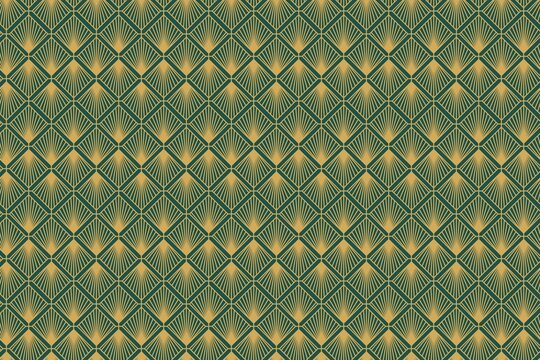 green metal grid