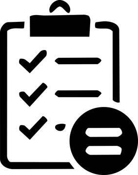 International Equal Pay Day icon featuring a clipboard with checklist and equality sign for workplace gender fairness