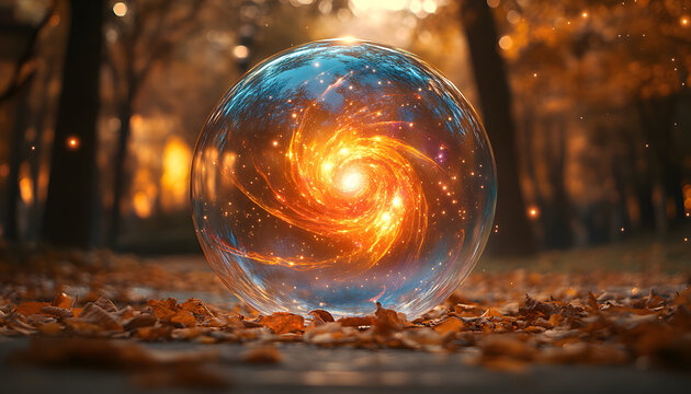 Abstract Background with Colorful Floating Bubbles and Soft Gradient
