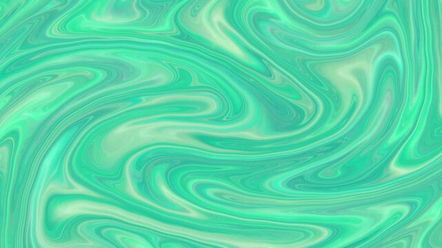 Cyan and Green Neon Fluid 15s Seamless Loop Motion Background
