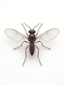 gnat insect isolated on white background top view