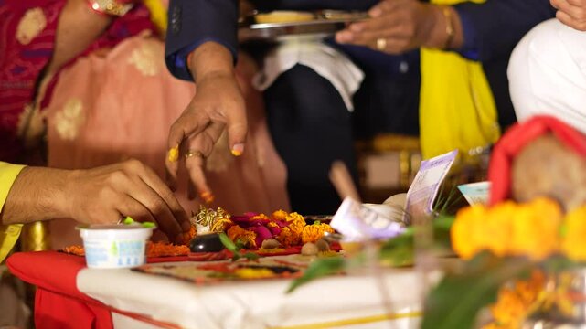 Traditional Indian Wedding Ritual Ceremony