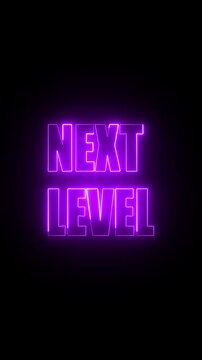 Next level neon light text animation.