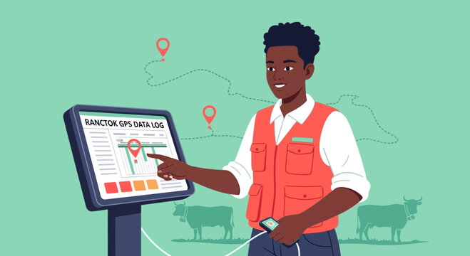 Farmer Uses GPS Data Log Device to Track Cattle Movement on Farm