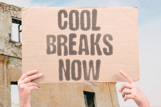 "Cool Breaks Now" Mandatory shaded rest periods are required on Indian highway sites. MANDATORY. SHADE. REST. POLICY. INDIA.