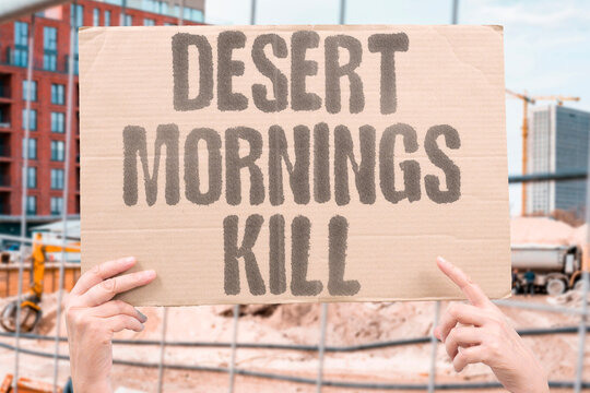"Desert Mornings Kill" The first cool day exposes hidden heat damage. DAMAGE. HIDDEN. COOL. FAILURE. SUDDEN.