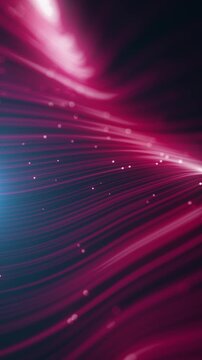 Ethereal Abstract Digital Lines Flowing Animation
Abstract 3d technology screensaver background with digital flowing lines and thin particles and depth of field blur