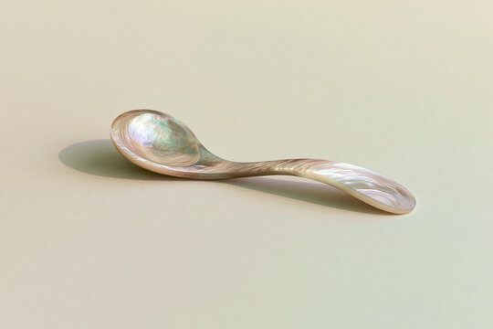 Mother of pearl caviar spoon luxury dining and gourmet tableware