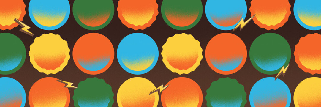 Bold Geometric Background. Retro Vibes