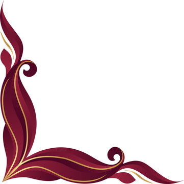 Elegant Ornate Corner Design Vector. Luxury Decorative Border Graphic Element for Invitations & Certificates.