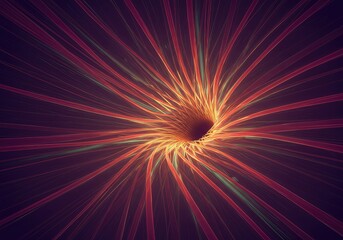 Fototapeta premium Abstract rendering of infinite change, showing seamless movement and perpetual flow through a vibrant, digital tunnel structure ,vivid ,endless ,flow